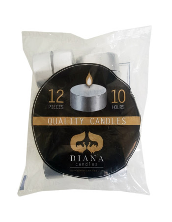 Tealight white 10 hours 16x12pc/box -  2