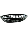 Basket Oval 23.5x14.9x5.08cm PE black 12pc/pack - 