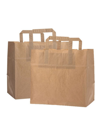 Bærepose Papir 13L Brun 200stk/kar - Bærepose Papir 13L Brun 200stk/kar -