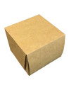 Burger box 135x135x105mm 4-pack q-lock Kraft 195pc/box - 