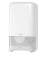 Dispenser Tork MidSize Twin T6 sort t/toiletpapir - 