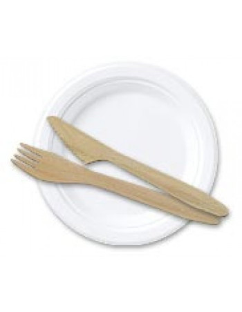 Plate White Cardboard 23cm 10x100pc/box -  2