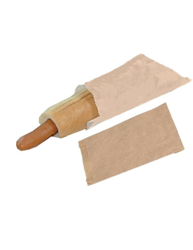 Fransk Hotdog Pose Kraft Brun 1000stk/pak - 