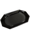 Serving platter Medium plastic black 45x30x3cm 100pc - 