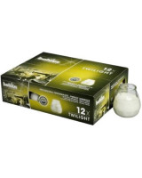 Lysbowle hvid 70 timer 12stk/pak - 