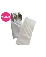 Napkin Duni 48x48cm Airlaid 1/4 fold White 360pc/box - 