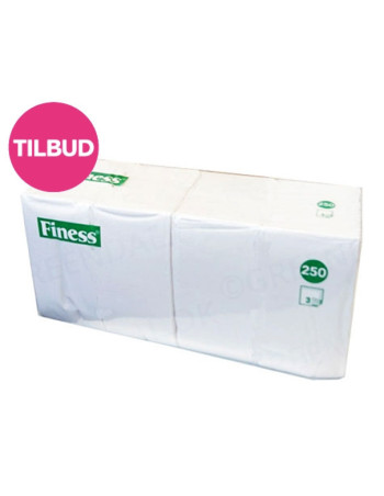 Serviet Duni 40x40cm 3-lags 1/4 fold 1000stk/kar -  2