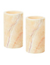 Candlestick t/LED Mineral Onyx 125x70mm 4pc/pack - 