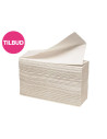 Papirhåndklæde (4106) 2-lags V-fold 21x20,5cm Hvid 4000stk/kar - 