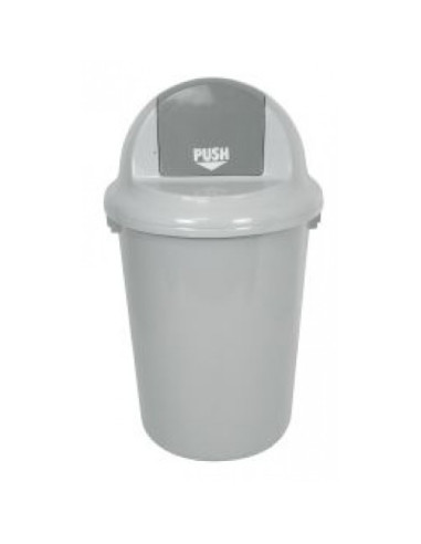 Waste bin grey w/tilting lid 60L - 