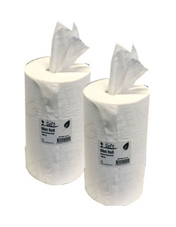 Aftørringspapir Green lux 1-lags 100m (5012) 12rul/kar - 