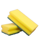 Scouring Sponge Yellow/Green Pro 10pc/ps - 