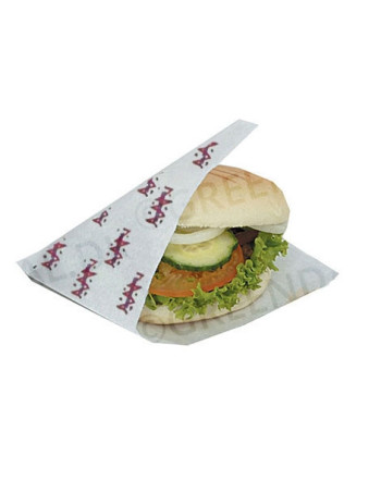 Burgerlomme Foodline hvid lille 14x15cm 1000stk/kar - 