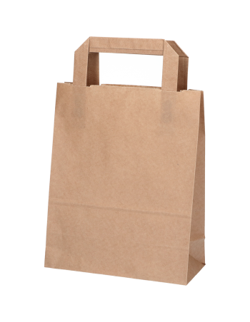 Paper carrier bag Take-away brown 6L 18x10.5x23cm -  2