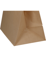 Papirsbærepose Take-away brun 17L 35x17x24,5cm - 