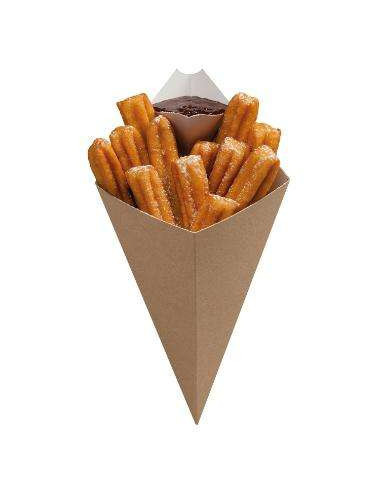 Shop small 168x279mm with Dip corner carton Brown/White 500pc/box - 
