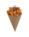 Shop small 168x279mm with Dip corner carton Brown/White 500pc/box - 