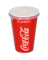 Drinking cup Cola/Pepsi (LID) 400-500ml 10x100pc/box - 