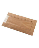 Window bag 140/70x240 mm 50 gr brown 250pc/box - 