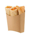 French fries tray midi kraft brown 1000pc/pak - 