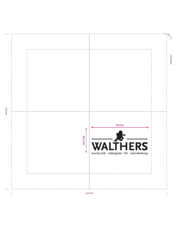Servietter med tryk 24x24cm 2-lags - Servietter med tryk 24x24cm 2-lags -