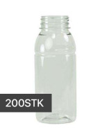 Flaske C.S u/skruelåg Transparent 250ml.