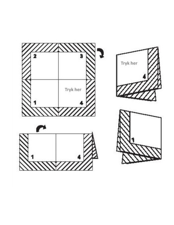 Servietter med tryk 33x33cm 2-lags - Servietter med tryk 33x33cm 2-lags -