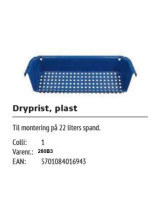 Washing bucket 22 ltr. m/ wheels and drip tray Blue - 