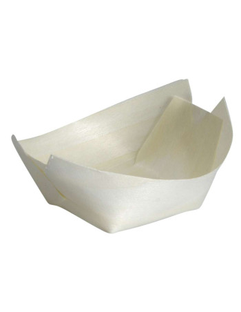 Træbåd 7x5,5x2,5cm Brun 20x100stk/krt - 