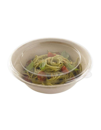 Lid t/ Bagasse Bowl (Bowle) 950ml 10x50pc/box -  2