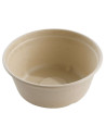 Bowl Bagasse 6cm, Ø15cm 500ml Brown 4x125pc/box - 