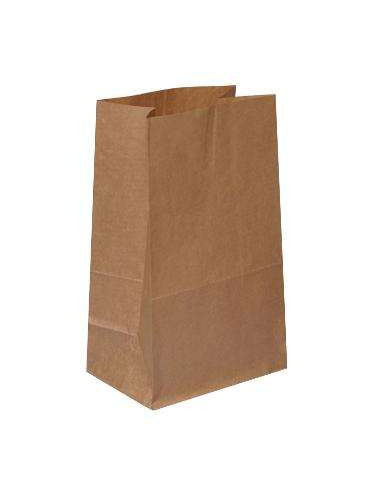 Klodsbundspose 180x120x290 mm 6 ltr 60 gr Brun 500stk/kar - 