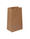 Brick bottom bag 180x120x290 mm 6 ltr 60 gr Brown 500pc/box - 