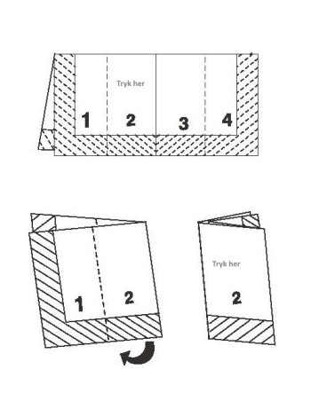 Servietter med tryk 1/8 40x40cm 2-lags - Servietter med tryk 1/8 40x40cm 2-lags -