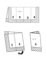 Printed napkins 1/8 40x40cm 2-layer - 