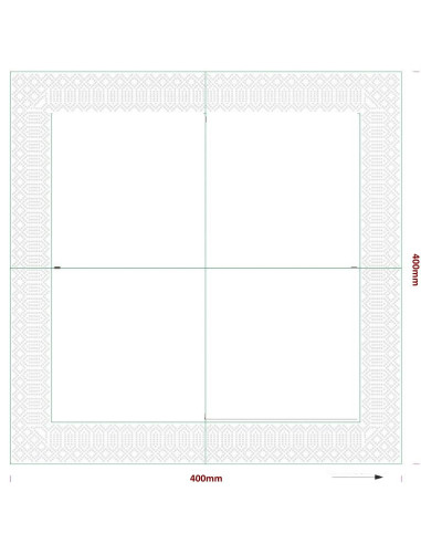 Servietter med tryk 1/4 40x40cm 3-lags - 