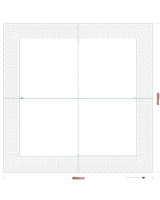 Printed napkins 1/4 40x40cm 3-layer - 