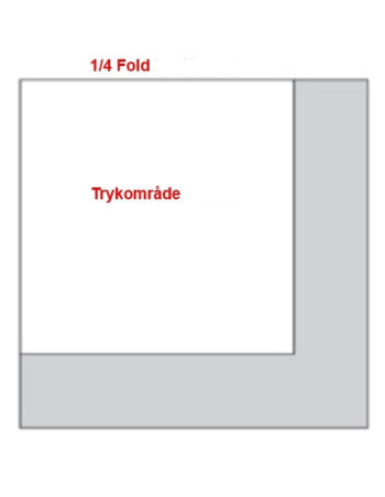 Servietter med tryk 1/4 40x40cm 3-lags - Servietter med tryk 1/4 40x40cm 3-lags -