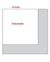 Servietter med tryk 1/4 40x40cm 3-lags - 