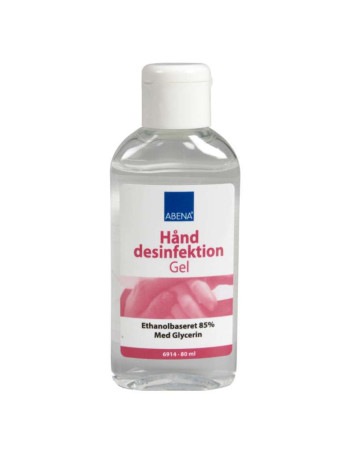 Hånddesinfektion 85% Gel m/ vippehoved 80ml - 