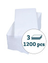 Napkin Art 40x40cm 3-layer 1/8 fold White 1200pc/box - 