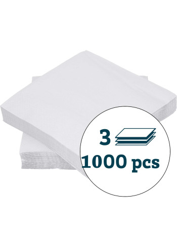 Serviet Duni 40x40cm 3-lags 1/4 fold 1000stk/kar - 