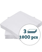 Napkin Duni 40x40cm 3-layer 1/4 fold 1000pc/box - 