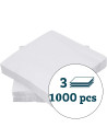 Napkin Duni 40x40cm 3-layer 1/4 fold 1000pc/box - 