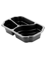 Take away bakke PP 3-rums 246stk/kar - 