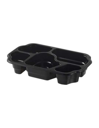 Take away bakke PP 5-rums 240stk/kar - 