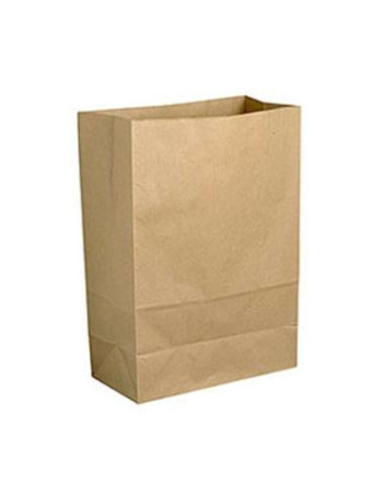 Brick bottom bag brown 26L 80gr 350x170x400mm 200pc/box - 