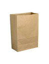 Brick bottom bag brown 26L 80gr 350x170x400mm 200pc/box - 