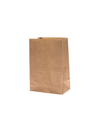 Brick bottom bag brown 6L 220x130x350mm 25pc/pack -  2