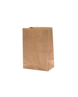 Brick bottom bag brown 6L 220x130x350mm 25pc/pack - 